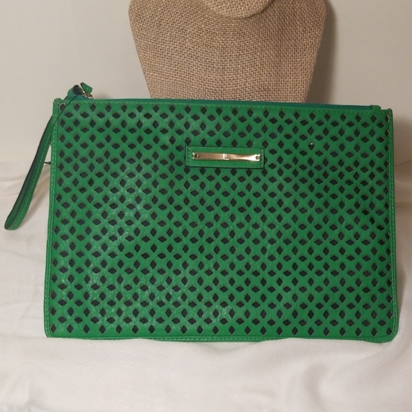 The Limited Handbags - Leather Hole-Punched Clutch